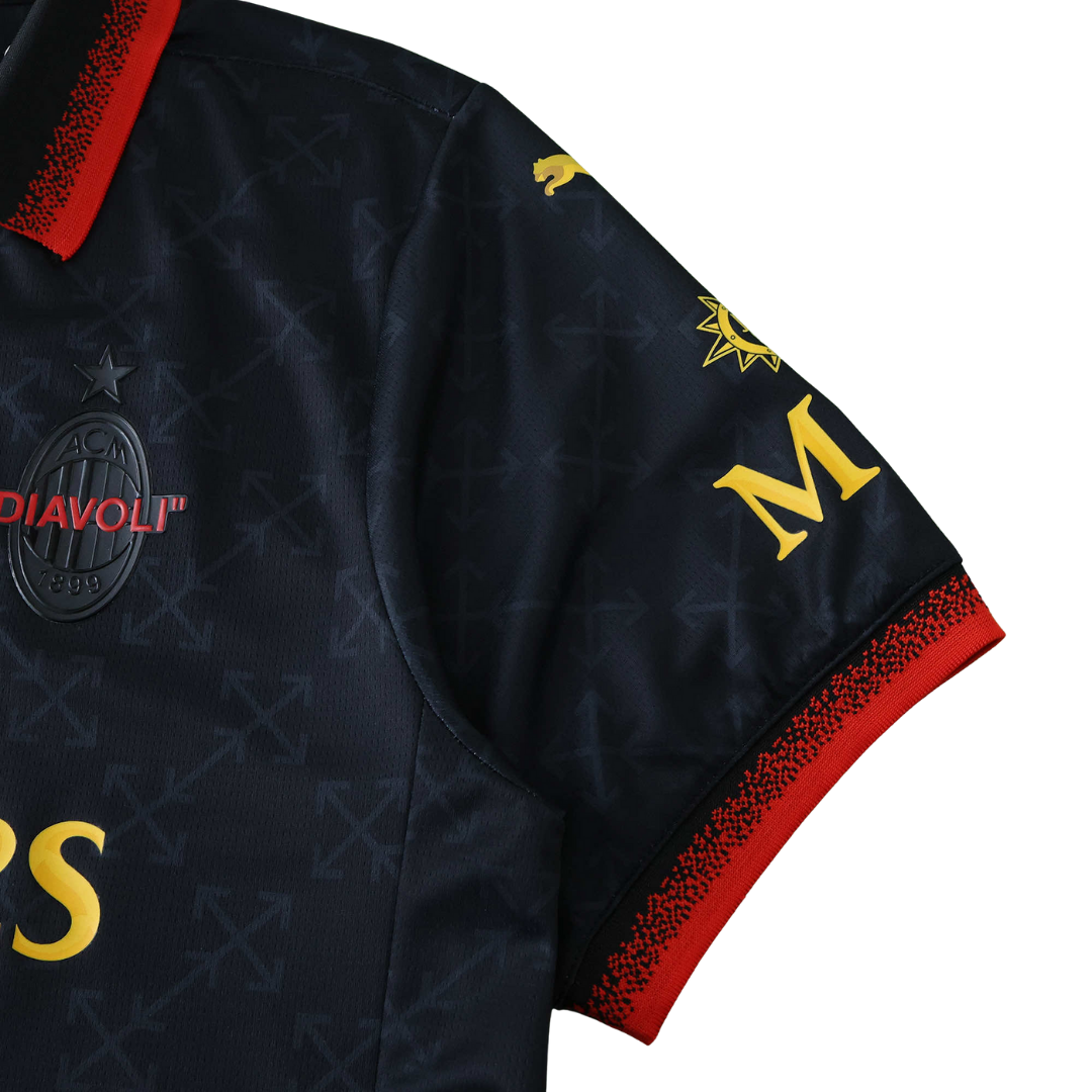 Tricou AC Milan x Off White Black, Player