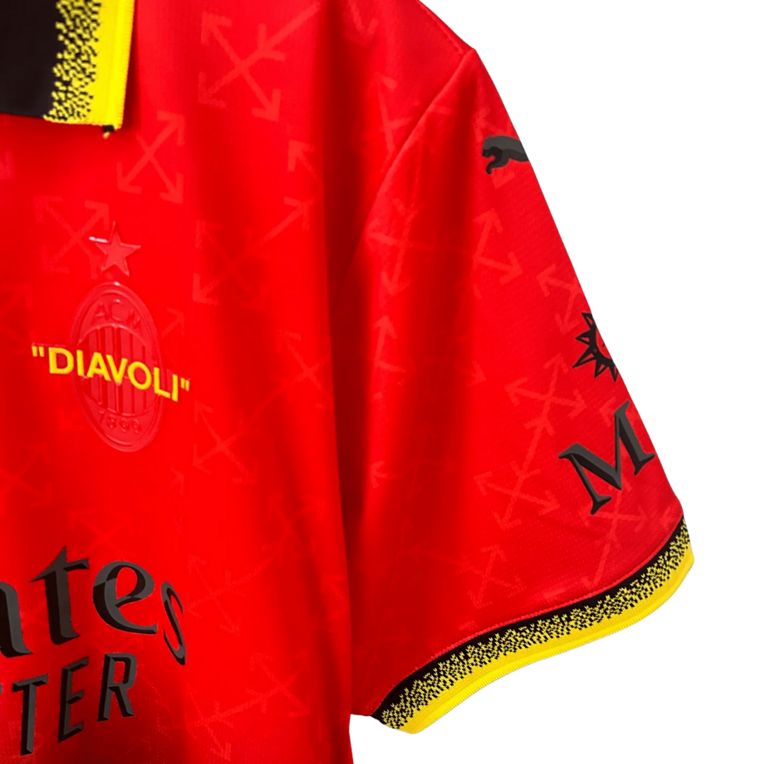 Tricou AC Milan x Off White Red, Player