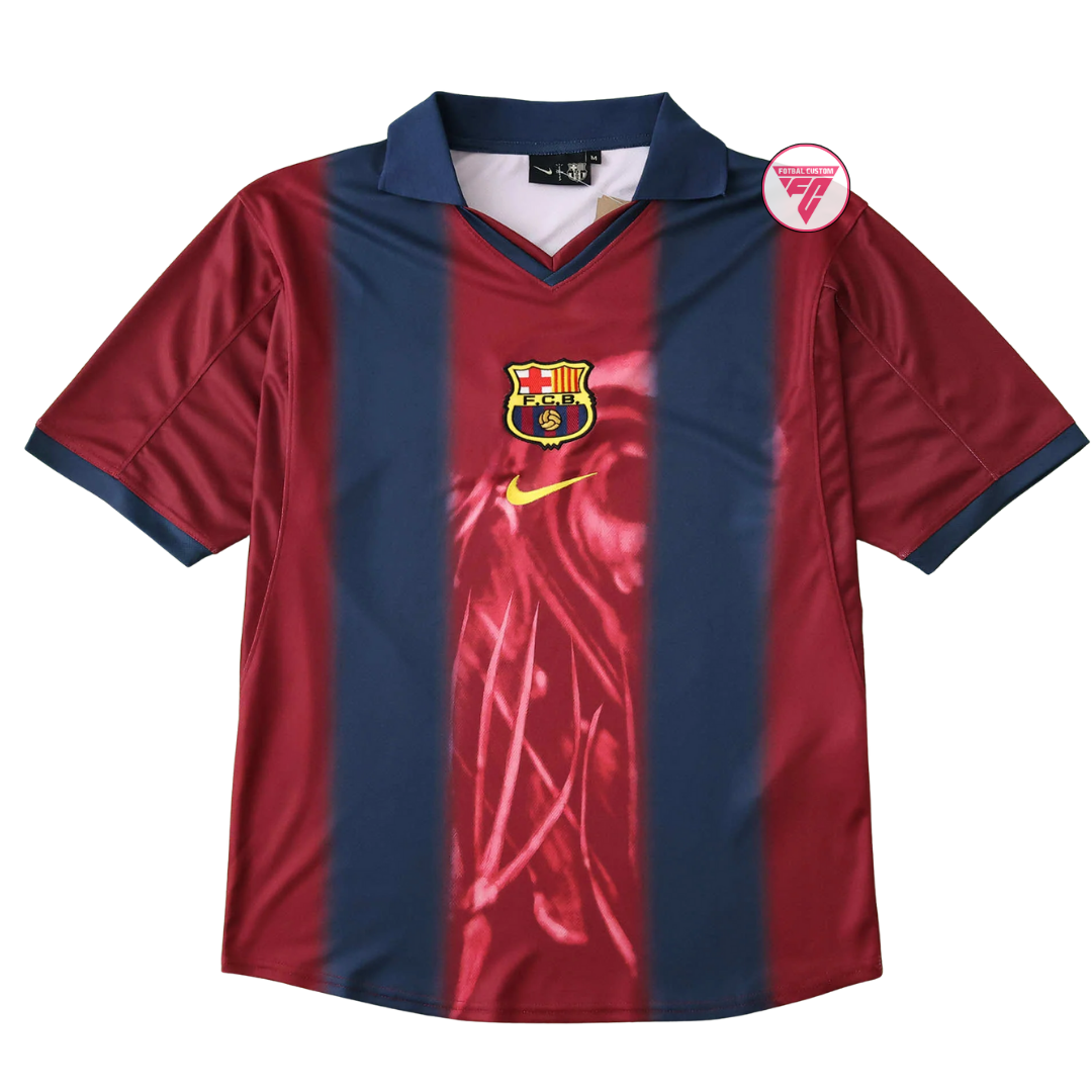 Tricou FC Barcelona x Cactus Jack, Retro – Fotbal Custom