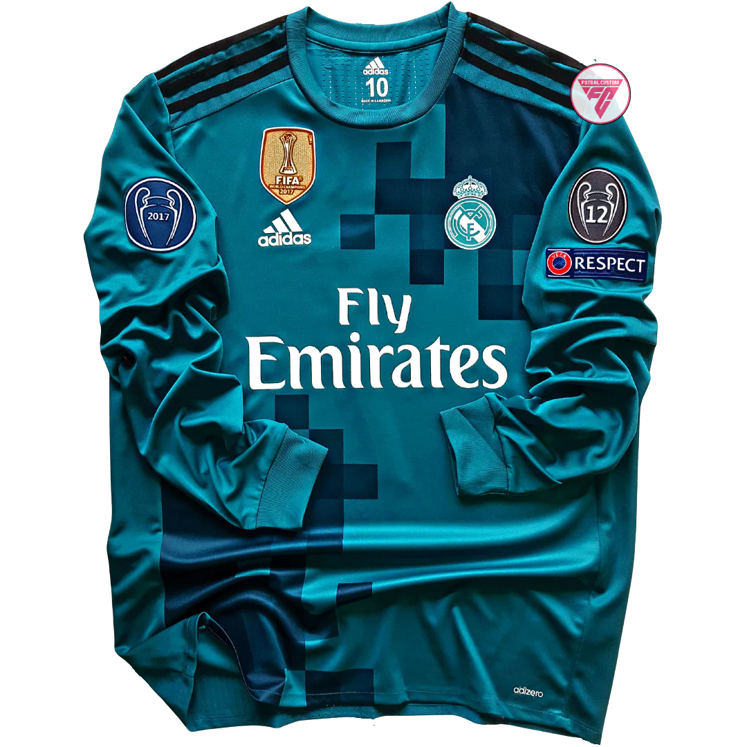 Tricou Real Madrid 17/18 Third Long, Retro