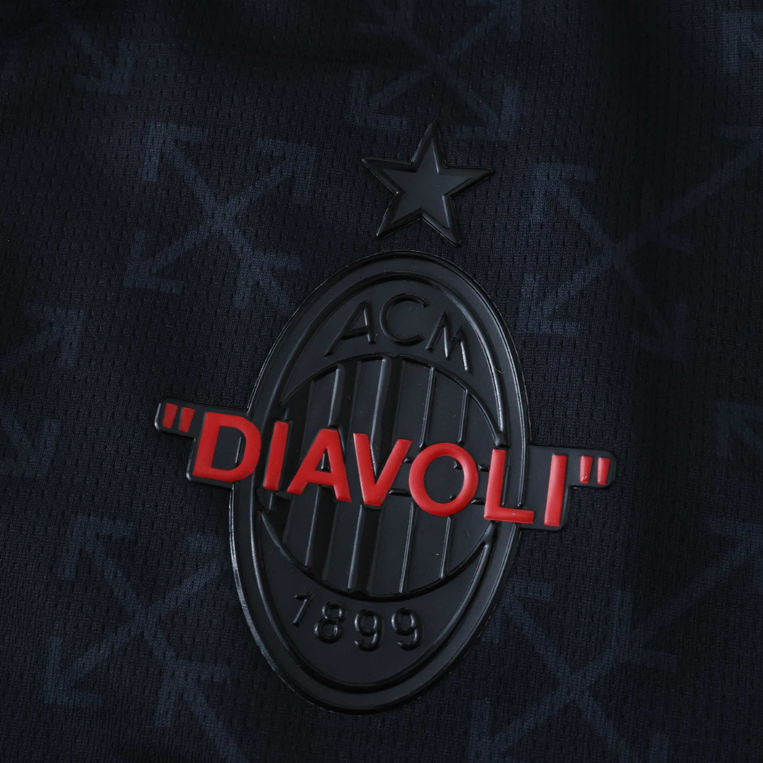 Tricou AC Milan x Off White Black, Player