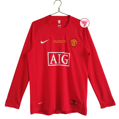 Tricou Manchester United 07/08 Home Long, Retro