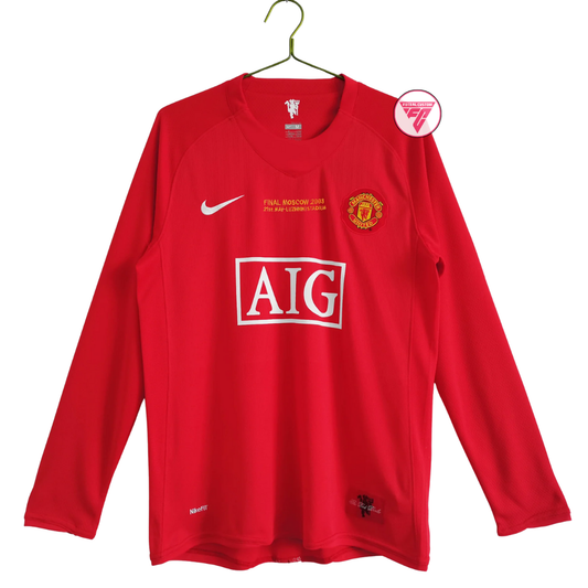Tricou Manchester United 07/08 Home Long, Retro