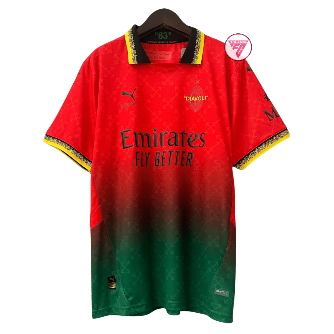 Tricou AC Milan x Off White Red, Player