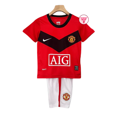Kit Copii Manchester United 09/10 Home, Retro